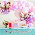 thumbnail image 2 of 24" Multicolor Butterfly Balloon, by Way To Celebrate, 2 of 5