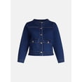 thumbnail image 5 of Terra and Sky Women's Plus Denim Lady Jacket, Sizes 0X-4X, 5 of 6