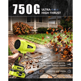 thumbnail image 5 of SEESE Cordless Handheld Leaf Blower, 33000 RPM Electric Turbo-Jet Blower w/ 4.0Ah Battery & Charger, Yard Cleaning, Lawn Care, Leaf & Dust Removal, 5 of 8