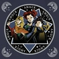 thumbnail image 2 of Women's Hocus Pocus Amuck Witch Circle Graphic Tee Navy Blue 2X Large, 2 of 4