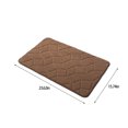 thumbnail image 3 of Diatomaceous earth bath mat Rubber Non Slip Super Absorbent Bath Mat Quick Dry Bathroom Rugs Thin Bathroom Floor Mats Fit Under Door- Shower Rug for in Front of Bathtub Shower, 3 of 6