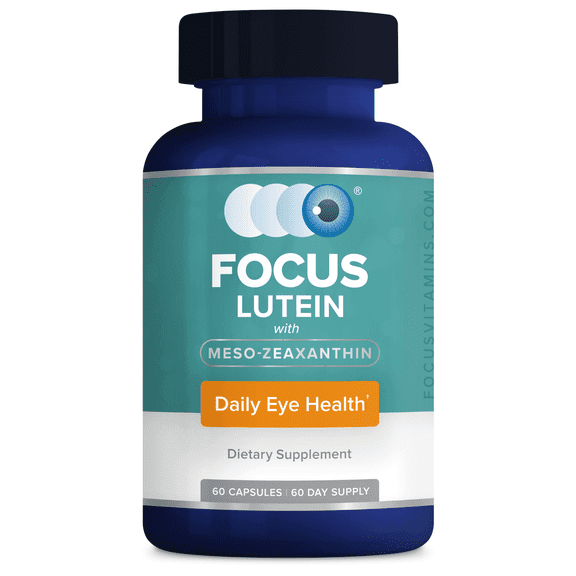 Focus Vitamins Daily Eye Formula with Lutein and Meso-Zeaxanthin, 60 Capsules