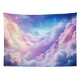 thumbnail image 5 of HVEST Fantasy Cloud Tapestry Wall Hanging Purple Pink Pastel Sky Cloud Wall Tapestry for Bedroom Nature Landscape Tapestry for Living Room College Dorm Home Decor,92.5x70.9 inch, 5 of 5