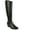 Black Smooth, variant on Womens Reese Faux Leather Wide Calf Knee-High Boots