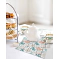 thumbnail image 4 of Teal Red Coastal Kitchen Dish Towels for Drying Dishes Set of 3, Beach Nautical Sea Turtle Coral Starfish Vintage Waffle Weave Microfiber Hand Tea Bathroom Towels Quick Dry & Absorbent Towel 12x12, 4 of 7