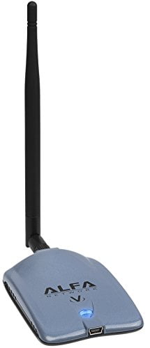 2.4 GHz Ocean Blue Alfa AWUS036NHV 802.11n High Power 5000mW Wireless-N USB Wi-Fi adapter w// Removable 5dBi Antenna Powerful 802.11 B//G//N 150Mbps
