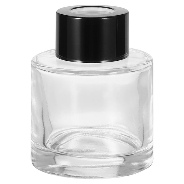 Unique Bargains 50ml/1.7oz Empty Glass Diffuser Bottle 2.6" x 2" Refillable Fragrance Accessories for Replacement Reed Diffuser