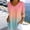 Pink, variant on Women's Gradient Print T-Shirt 3/4 Sleeve V Neck Crew Neck Casual Loose Tops with Pockets, Soft Comfy Fashion Blouse White