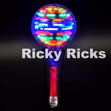 Light-Up Spinning Wand Star Princess LED Rave Toy Stick Flashing Wizard (Best Led Rave Gloves)