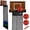 Walnut, variant on Wooden Basketball Laundry Hamper,Over the Door Basketball Hoop Laundry Basket with Zipper,3 Balls and Pump for Kids Room,Dorm Rooms,Bathroom,Saving Space Storage and Organization (Yellow)