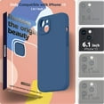 thumbnail image 2 of FYBTO for Silicone Case Compatible with iPhone 13 Case (6.1 inch 2021), with Camera Protection, Liquid Silicone Phone Case with Microfiber Lining (Blue Jay), 2 of 7