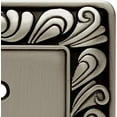 thumbnail image 3 of Franklin Brass Paisley Wall Plate, Brushed Satin Pewter Single Switch Cover Switch Cover, 1-Pack, 64048, 3 of 8