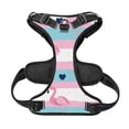 thumbnail image 5 of Lsque Flamingo1 Dog Harness, No-Pull Pet Harness with 2 Leash Clips, Adjustable Soft Padded Dog Vest with Easy Control Handle for Large Dogs-, 5 of 9
