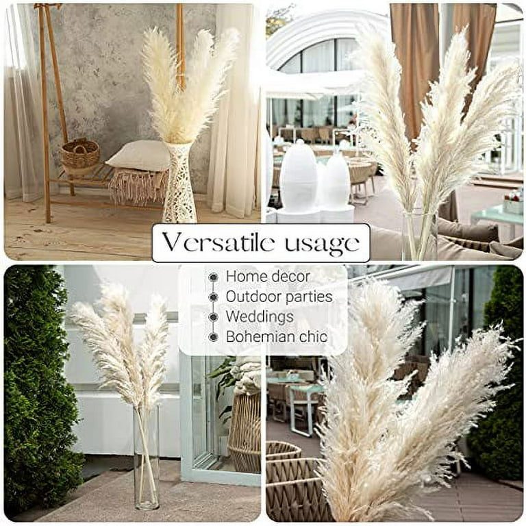 XWQ 30Pcs/Set Simulation Plants Simple Decorative Nice-looking Natural  Dried Pampas Grass Artificial Flowers Room Decorations for Home 
