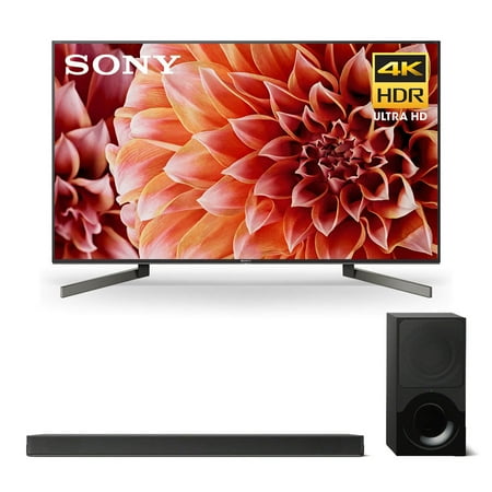 Sony XBR-55X900F 55" BRAVIA 4K Ultra HD HDR Smart TV and HT-X9000F 2.1-Channel Dolby Atmos Soundbar with Subwoofer