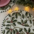 thumbnail image 2 of Set of 6, Enliven, Christmas holly berry, beaded placemat, 14 inch, gifts, 2 of 4
