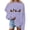 Purple, variant on purcolt Black Cats on Pumpkin Sweatshirt Halloween Sweatshirts for Women Fall Pumpkin Face Tee Lightweight Pullover Tops