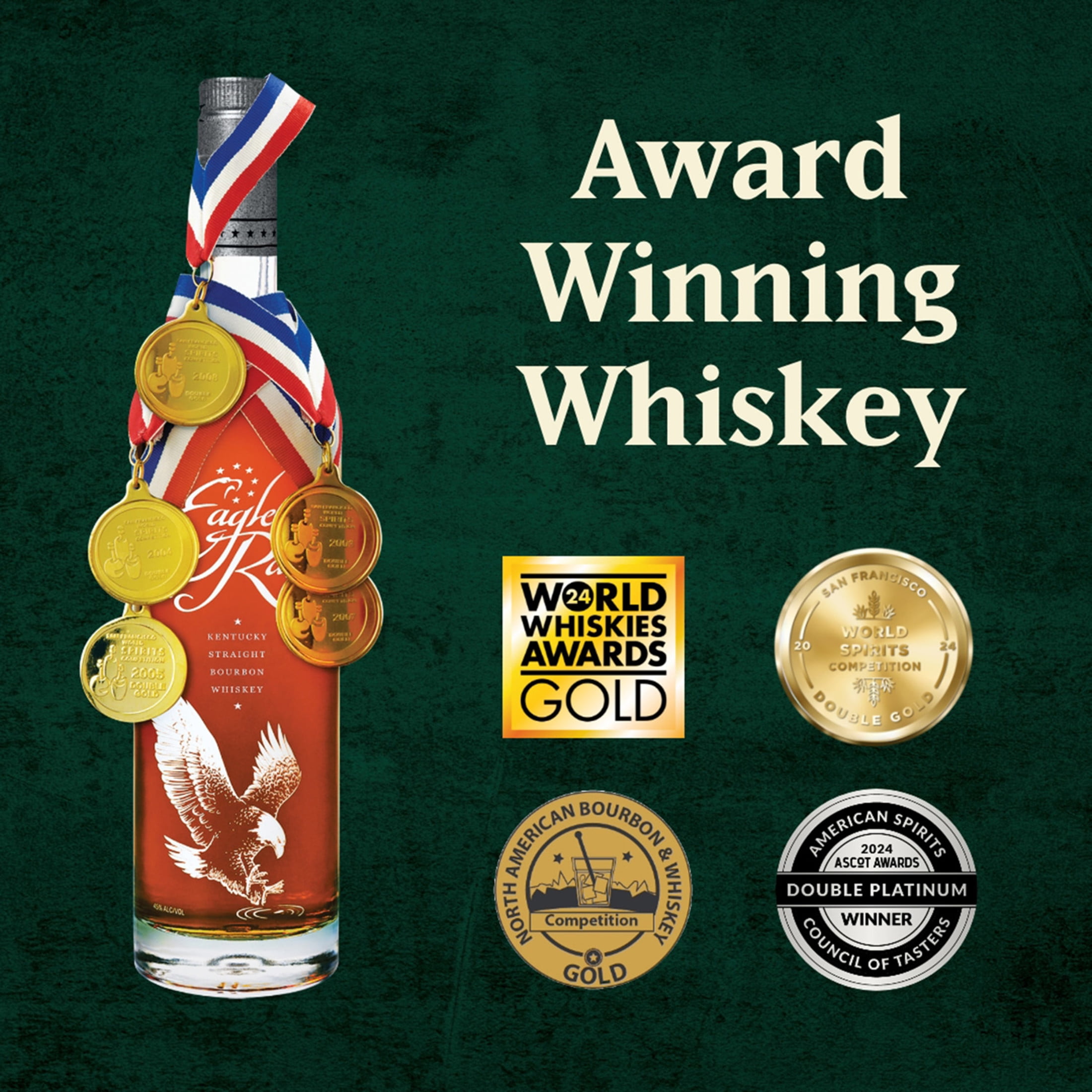Eagle Rare 10 Year Kentucky Straight Bourbon Whiskey, 750ml 90 Proof