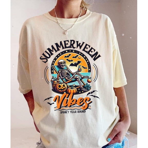 Summerween T-Shirt, Halloween Shirt, Funny Halloween Shirt, Spooky Summer Halloween, Summer Shirt TH070622