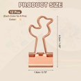 thumbnail image 2 of Uxcell 12Pcs Small Binder Clips, Duck Shape Cute Binder Clips Paper Clamps Bulk Plating for Paper Bookmarks Planner Notes Letter Journals Office Supplies Bags Crafts, Gold, Rose Gold, 2 of 6