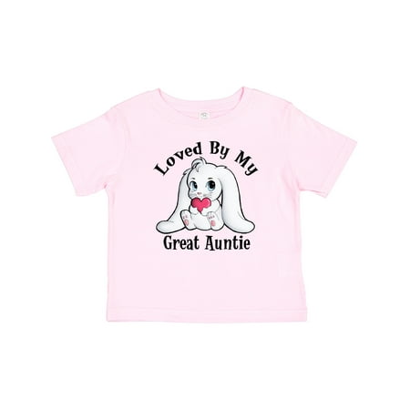 

Inktastic Loved by My Great Auntie Bunny Rabbit Gift Toddler Boy or Toddler Girl T-Shirt