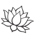 thumbnail image 4 of 1pc negro flor decoración sala de estar pared colgante ornamento de hierro suministro, 4 of 6