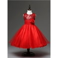 thumbnail image 2 of StylesILove Lovely Sequin Flower Girl Dress, 5 Colors (5-6 Years, Red), 2 of 5