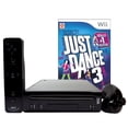 thumbnail image 1 of Restored Black Nintendo Wii Console with Just Dance 3 Motion Plus (Refurbished), 1 of 1
