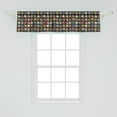 thumbnail image 2 of Ambesonne Fashion Window Valance, Retro Women Shoes and Bags, 54" X 12", Charcoal Grey Multicolor, 2 of 3