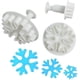 thumbnail image 5 of Cortador de galletas de copo de nieve para fondant navideño, decoración de pasteles, herramientas de moldeo de émbolo para manualidades de azúcar, juego de 6, blanco, 5 of 5