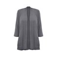thumbnail image 7 of Plus Size Cardigan for Women, Yigetop Womens Casual Lightweight Cardigans with Pockets 3/4 Sleeve Open Front Dusters Cardigan Sweaters for Women Grey S, 7 of 7