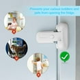 KINGMAS Refrigerator Fridge Freezer Door Lock for Kids, Child Proof Refrigerator Latch Lock to