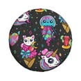 thumbnail image 2 of Easygdp Cat Icecream Automobile Tire Dust Cover, 14-17in Spare Tire Cover Universal Fit for Trailer, Car, Truck, SUV, Jeep - 16 inch, 2 of 9