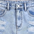 thumbnail image 7 of Sgkm Jean Shorts for Girls Cute Straight Leg Fringe Ripped Toddler Girl Jeans Summer High Waisted Clothes, 7 of 7