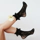 thumbnail image 3 of BRIGHTFUFU 2 pares de calcetines con volantes, calcetines tobilleros con ribete de encaje, calcetines para mujer, calcetines de vestir, calcetines finos de encaje para adultos., 3 of 8