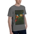thumbnail image 2 of Bingfone Hybrid Parrot In The Forest Men'S Loose Fit Short-Sleeve Pocket T-Shirt, 2 of 7