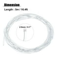 thumbnail image 5 of Unique Bargains 2.5mm 0.1" 5m 16.4ft Universal PMMA Plastic Optic Fiber Side Glow Cable Fiber Optic Cable for Car Clear, 5 of 6