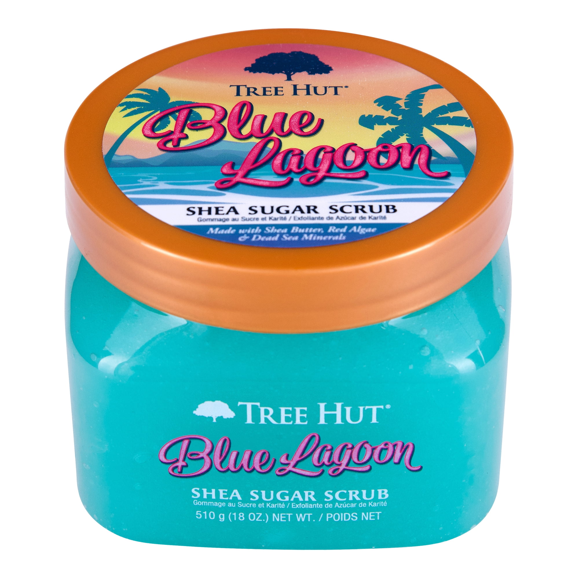 Tree Hut Blue Lagoon Shea Butter Sugar Body Scrub, 18 oz