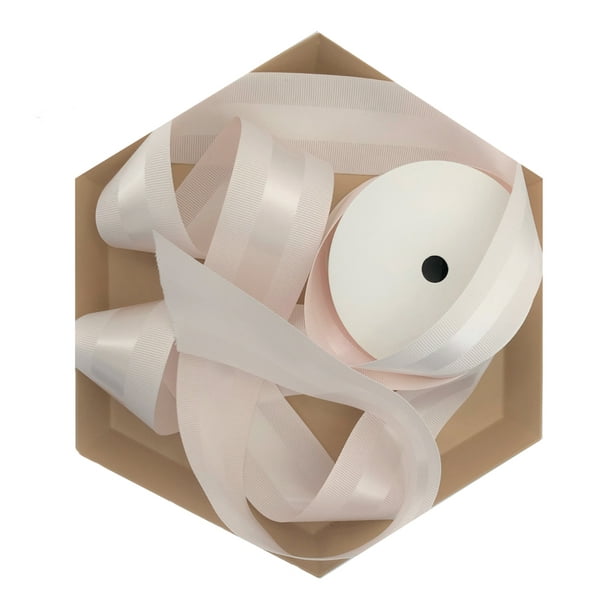 Blush Pink Grosgrain Ribbon 1 1/2 inch, 10 Yards Fabric Ribbon with