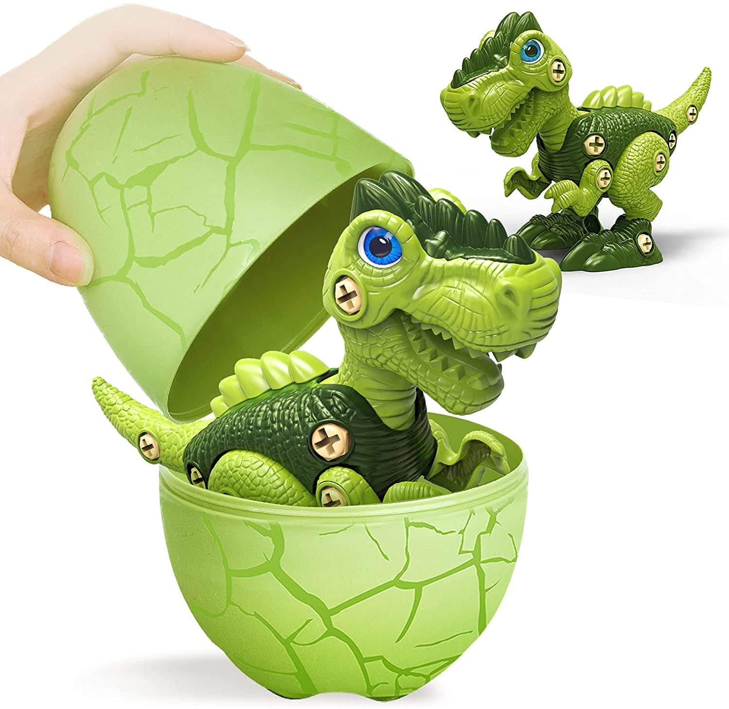3PCS/Set Realistic Dinosaur Eggs Kids Toys Model DIY Puzzle Game Easter Gift 