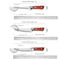 thumbnail image 2 of Cuchillo de corte, cuchillo especial para huesos para matar cerdos, cuchillo afilado, cuchillo para cortar carne, chef, cuchillo afilado, acero fino alemán, matar ganado vacuno y ovino, 2 of 4