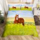 thumbnail image 1 of Caballo Funda Nórdica Queen Size Blossom Flores juego de cama Animales Edredón, 1 of 7