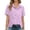 Light Pink, variant on LIUJUNSHOP Linen Shirts for Women Button Down Short Sleeve Tops Cotton Blouses Collared Button-up Beach Vacation Outfits
