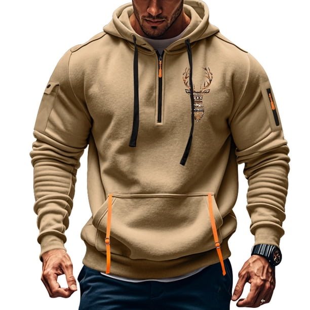 Sudadera con capucha para hombre, sudadera con capucha de manga larga estampada, sudadera con capucha de bolsillo, ropa de trabajo, sudadera con capucha para hombre, blusa de poliéster
