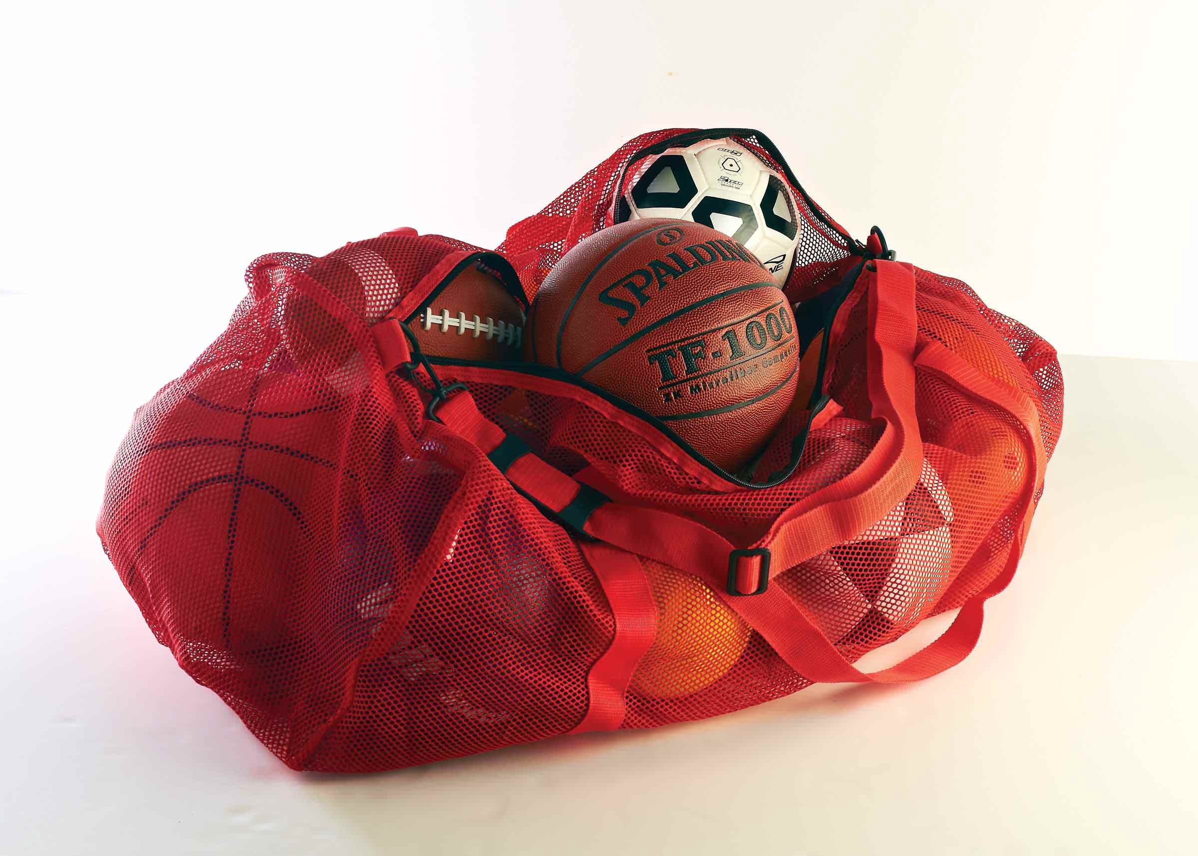 US Games Mesh Duffle Bags 15"H x 36"L - Rainbow Pack of 6