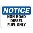 thumbnail image 1 of SignMission OS-NS-A-1218-L-15114 Panneau de Signalisation de 12 x 18 Po - Carburant Diesel Non Routier Seulement, 1 of 1