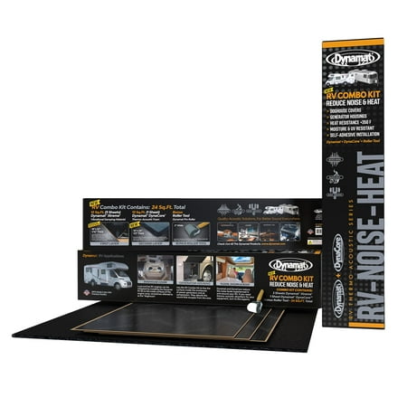 Dynamat RV Combo Pack – Reduce Noise & Heat from Engines, Generators, Road & Vibrations in Your Cabin – Contains 12 sq ft Dynamat Xtreme, 12 sq ft DynaCore & Bonus Pro Roller Tool