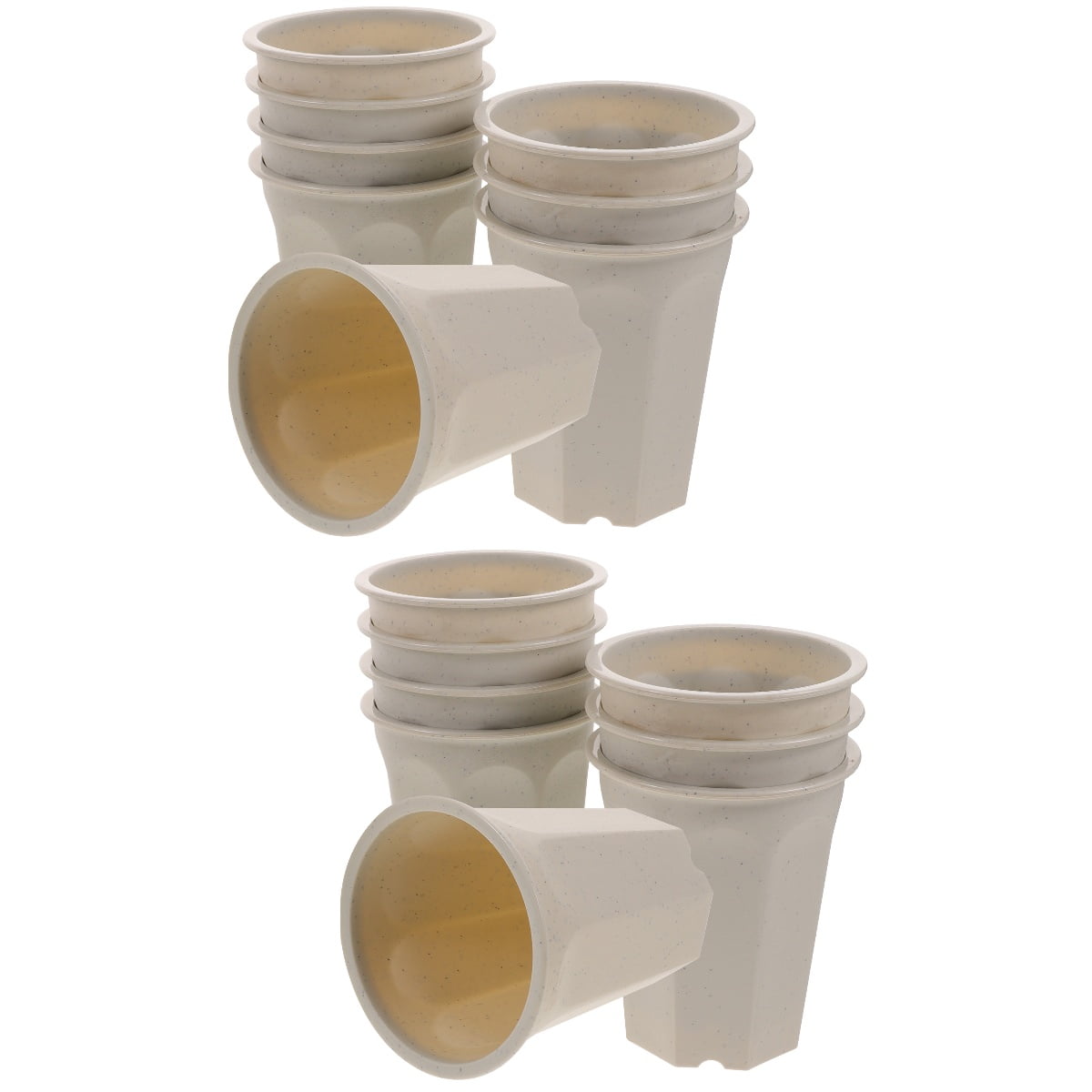 MLINS 16 pcs  Deep Nursery Pots Gardening Succulent Bonsai Nursery Planting Pots