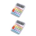 thumbnail image 2 of Sidaley Calculadora científica sin esfuerzo y que ahorra tiempo con pantalla grande Calculadora de contabilidad moonlight white blanco claro de luna 2piezas, 2 of 6