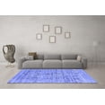 thumbnail image 3 of Ahgly Company Machine Washable Indoor Rectangle Oriental Blue Industrial Area Rugs, 2' x 5', 3 of 4